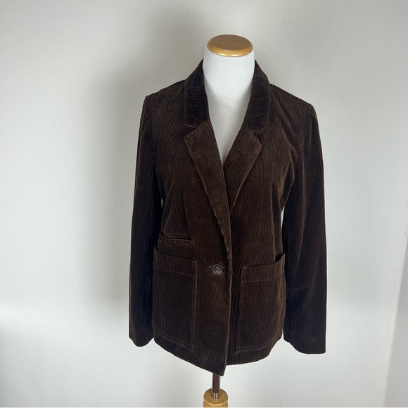 NWT Madewell Corduroy Dorset Blazer Jacket Chocolate Brown Size S - Picture 5 of 10
